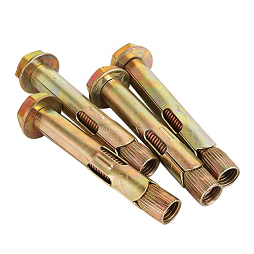Bellay Heavy Duty Screw M6 Carbon Steel Concrete Walls Expansio Nanchor With Hex Bolt For Ground Lock Installation Fastener (Size : M6X80) #TOP3