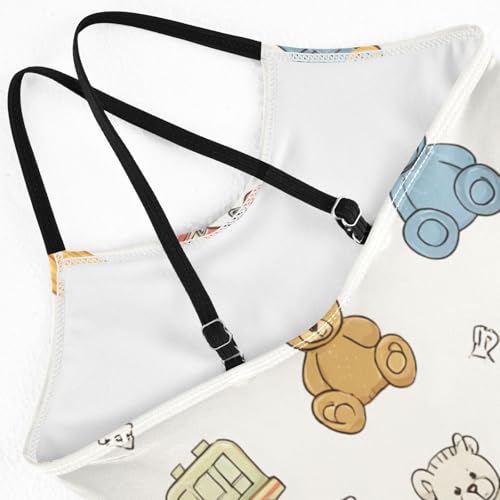 Bolaz Girls Swimsuits One-Piece Bathing Suits Multicolor Kids Sport Summer Beach Swimwear for 3-10 Years Old-Cute Animal Toys4