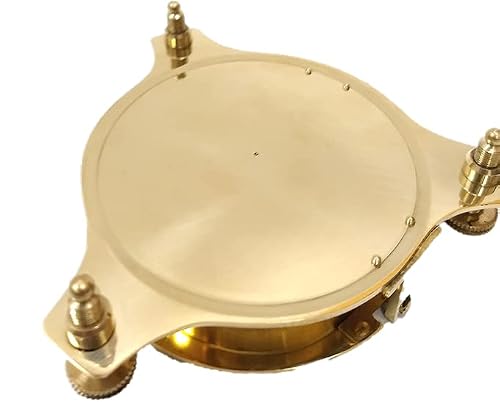 Quality Home Crafts Storebox 4\' Sundial Compass - Solid Brass Sun Dial Compass Nautical Home Decor Gifts Fully Functional (4\' Inch Golden)