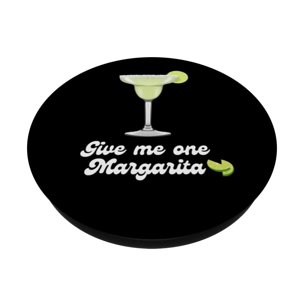 Give Me One Margarita PopSockets Swappable PopGrip, Black - Image 2