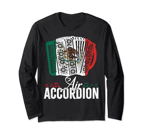 Air Accordéon Master Funny Musician Design pour les amateurs de pois Manche Longue