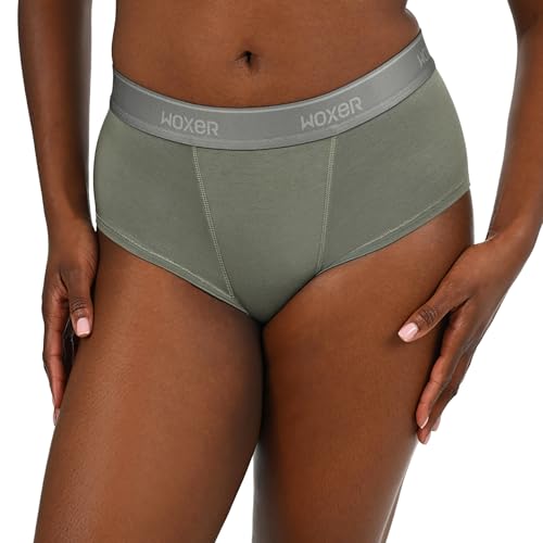 Image of Woxer Women's Classic Seamless Boyshort Panties, Soft Modal Fabric with No Roll Inseam, Chafe-Free, Breathable Design