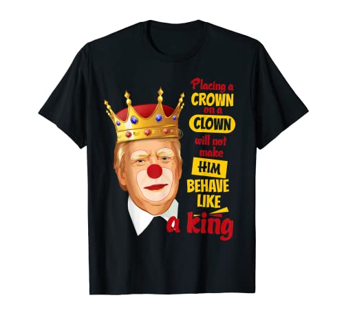 Impeach Trump Resist Trump - t-shirt de palhaço anti-Trump t-shirt, Preto, S