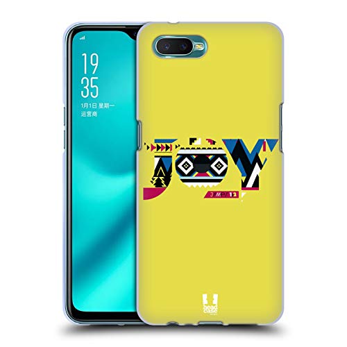 Head Hülle Designs Freude Aztechische Worte Aus Der Bibel Soft Gel Handyhülle Hülle kompatibel mit Oppo R15x