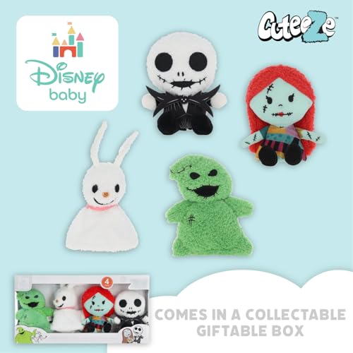 Image of Kids Preferred Disney Baby Nightmare Before Christmas 4 Piece Cuteeze Gift Set Plush Collector Set of Stuffed Animals