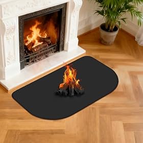 NUTKIT Alfombra Ignífuga para Chimenea