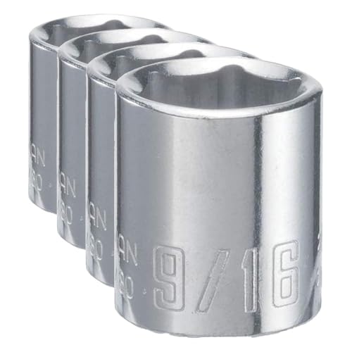 Image of CRAFTSMAN Shallow Socket, SAE, 1 /4-Inch Drive, 9 /16-Inch, 6-Point (CMMT43480) (Pack of 4)
