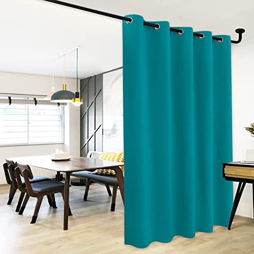 NICETOWN Peacock Teal Bedroom Blackout Curtain Panel, 1 Panel, 70 x 84 inch, Privacy Window Thermal Insulated Blackout Drape/Drapery for Loft, Guestro