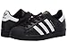 adidas Originals mens Superstar Sneaker, Black/White/Black, 12 US