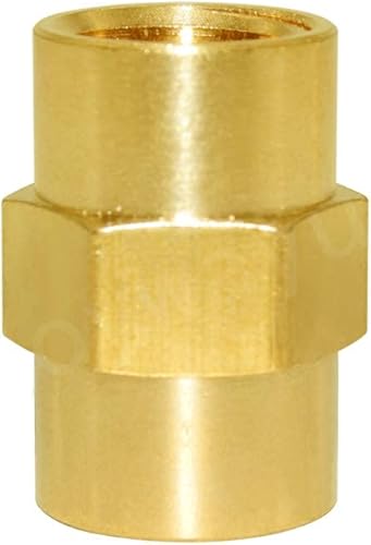 Miniatura 6 de Joywayus Tetina hexagonal de latón igual a 5 piezas NPT macho de 14 pulgadas + 5 piezas NPT hembra de 14 pulgadas (paquete de 10)