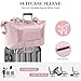 Travel Duffel Bag - Large Shoulder Weekender Overnight Bag, Carry on Bags with Wet Pocket, Waterproof Expandable Duffel Bags with Trolley Sleeve for Sports Travel Gym, Pink