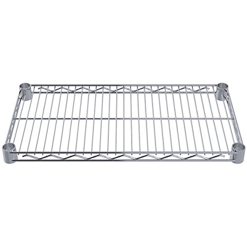 Akro-Mils AWS1224SHELF, NSF Certified Industrial Grade Chrome Wire Shelf, (12-Inch x 24-Inch), (4-Pack)