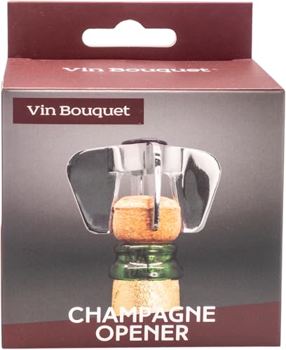 Miniatura 3 de Vb Vin Bouquet Fid 1539 Abridor De Champán Y Cava Cromado, Agarre Seguro Y Apertura Sin Esfuerzo, Diseño Compacto Y Resistente