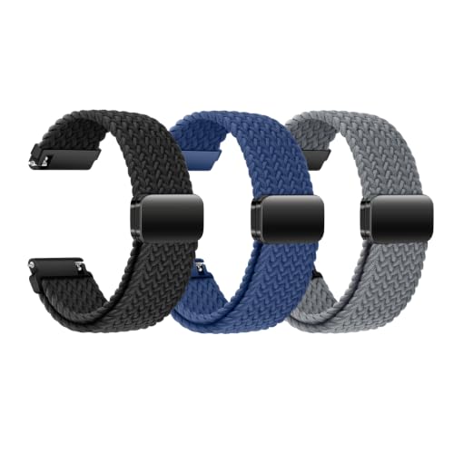 [SUGARJAR] �y3�{�Z�b�g�z �҂ݍ��݃X�g���b�v Garmin Venu 3s/2s�AForerunner 265S/255s/255s Music�AVivoactive 4s/3s/Active s�A18mm �i�C�����X�g���b�v�Ή� �L�k���̂���