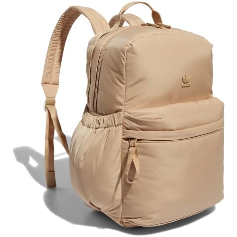 adidas Originals Puffer Backpack, Magic Beige, One Size Cover