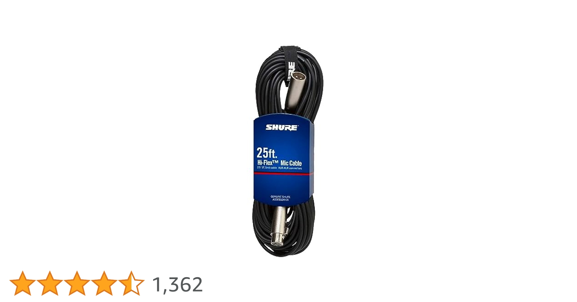 Amazon | SHURE マイクケーブル C25J | マイクケーブル | 楽器