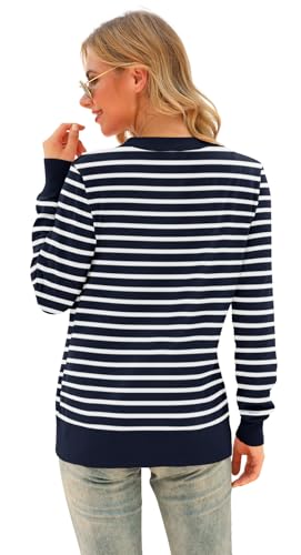 Image of VIISHOW Women Long Sleeve Button Down V Neck Lightweight Basic Knit Sweater Cardigan