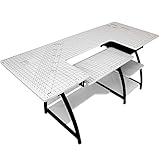 Sewing Online Large Sewing Table with Gridded...