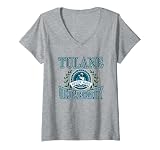 Womens Tulane Green Wave Laurels Logo Officially Licensed V-Neck T-Shirt