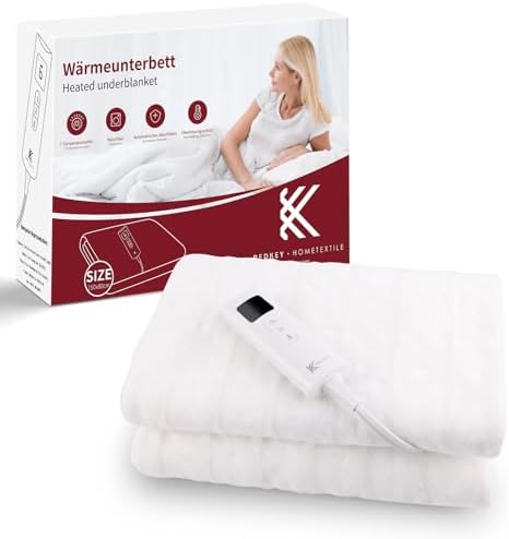 REDKEY Calienta Camas Electrico Individual,Manta Electrica,Protec...