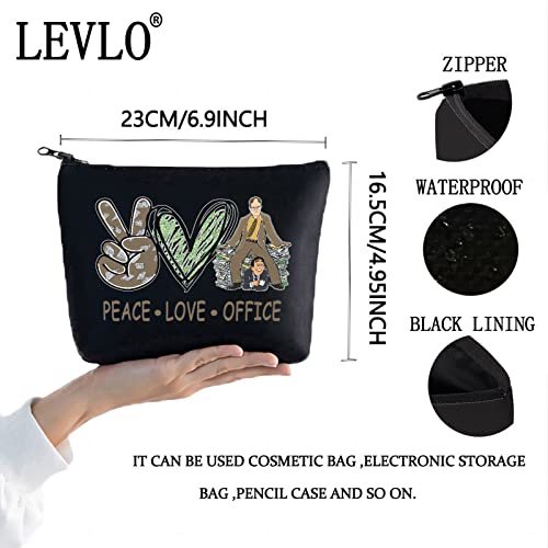 LEVLO Divertente Dwight e Michael Cosmetic Bag TV