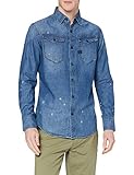 g-star landoh - hemd - light aged Standard G-STAR RAW Herren Arc 3D Slim Denim Jacket, Faded Aegean Blue C611-C245, L