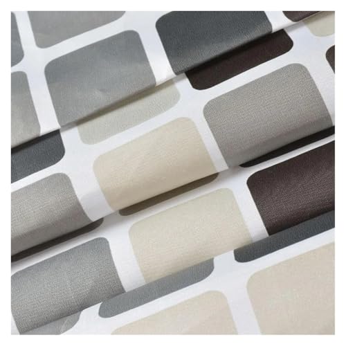 Rideau de douche imperméable tissu polyester mosaïque 150x200cm - 5