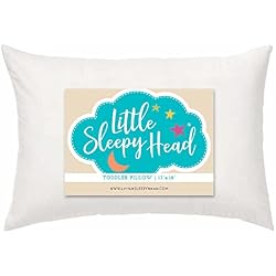 Little Sleepy Head Toddler Pillow 13x18 for Sleeping – Soft & Supportive Hypoallergenic Bed Pillow with Down-Like Fill – Comfortable Pillow for Bedtime, Naps & Everyday Sleep (2-Pack)