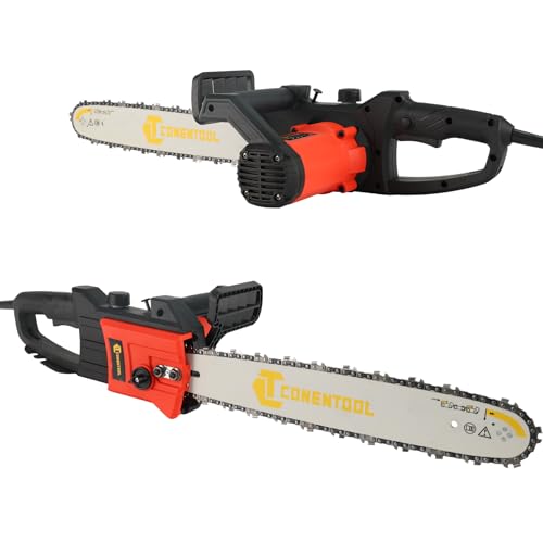 Conentool 16 Inch Electric Chainsaw, 230V, 1600W Powerful Corded Chainsaws, 40CM Blade, Automatic...