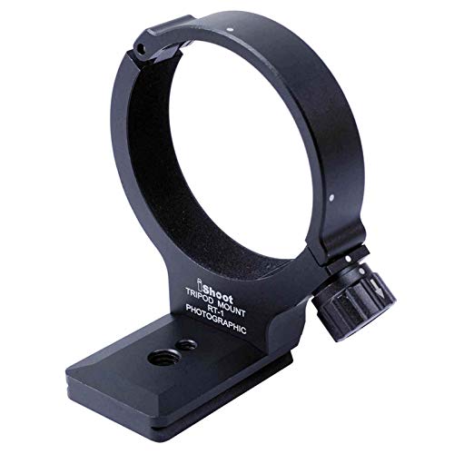 iShoot Improved 68mm Lens Collar Tripod Mount Ring for Nikon AF-S 300mm F/4E PF ED VR and Nikon AF-S 70-200mm F/4G ED VR Lens, with ARCA-Swiss Fit Quick Release Plate for Arca Type Tripod Ball Head