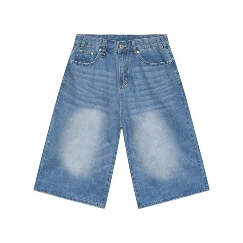 Generico Leopard Print Jeans Pantalones cortos vaqueros negros hombre Baggy Jeans Baggy Jeans Hombre Jeans Hombre Vaqueros Niño 14 años Jeans Hombre Blancos Jeans Hombre Anchos Jeans Hombre Anchos