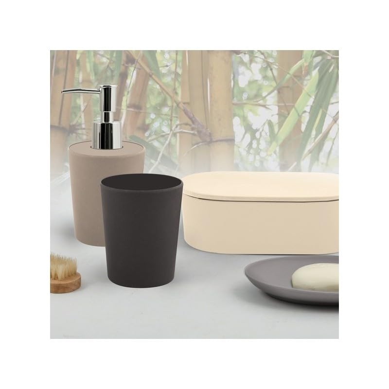 Boite à Cotons Fibres de Bambou Spirella pour Salle de Bain Zen - 3