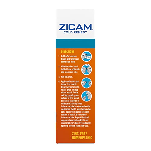 Zicam 00732216505108 Cold Remedy Cold Shortening Medicated Nasal Swabs Zinc-Free 20Ct thumb #14