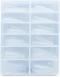 Molde F1 Stiletto para Unhas Gel Porcelana Acrigel, 120 Unidades, Arte Sedução