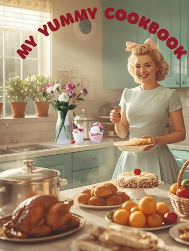 MY YUMMY COOKBOOK: 185 pages, hard cover, 11 sections, 15pages/section, extra 4 pages full conversion guide, 5 extra pages notes, vivid premium color 8.25x11" image 2