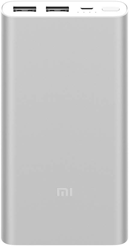 power bank Xiaomi 10000mah 2usb port, micro usb, Silver, VXN4231GL, plm09zm
