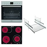 2-fach Teilauszug Bauknecht HEKO 455 Backofen-Kochfeld-Kombination Einbau / 59.50 cm / DiamondClean – hydrolytische Selbstreinigungsfunktion / Kochstellensteuerung Cookmatic