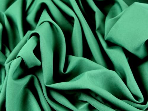 Amazon.com: Minerva Crafts Soft Touch Polyester Crepe Dress Fabric Emerald  Green - per Yard