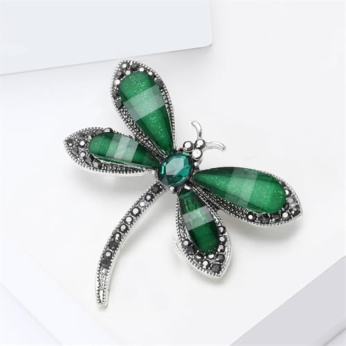 Image of Dragonfly Resin Brooch Lapel Pins for Women Girls Cute Elegant Animals Brooches for Dresses Suit Hat Bag Fashion Trendy Jewelry Ceremony Banquet Decoration