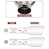 Upower 4 inch Inlet 8 inch Outlet Exhaust Tip Stainless Steel 4 to 8 Tail Pipe Tips 15 Long Bolt-On 45 Degree Angle Cut Universal for Car Truck