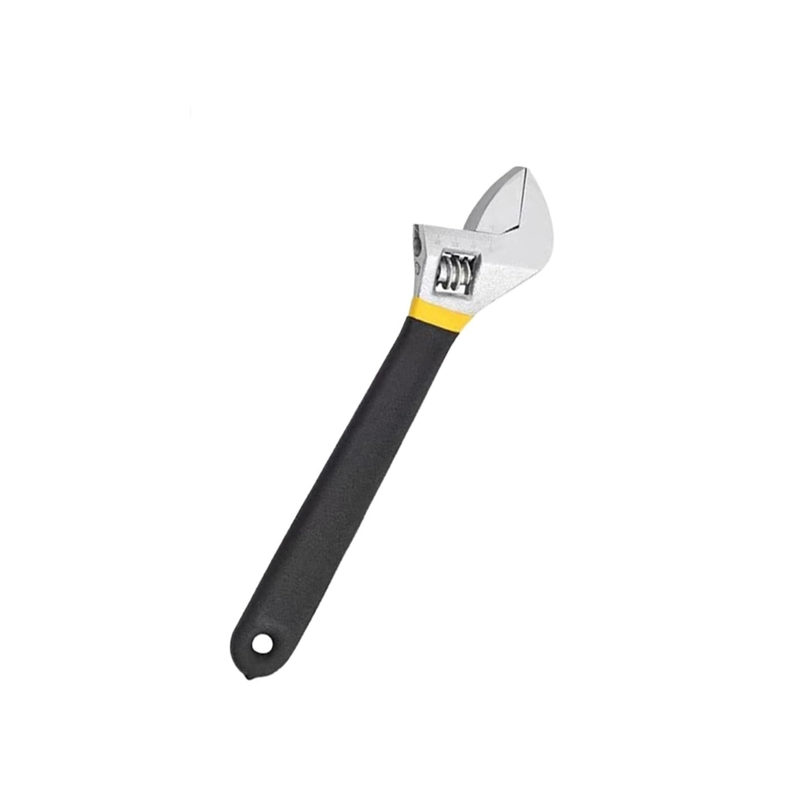 Jzqkxmvnclh 10Inch Adjustable Universal Wrench Carbon Steel Dip Plastic Spanner