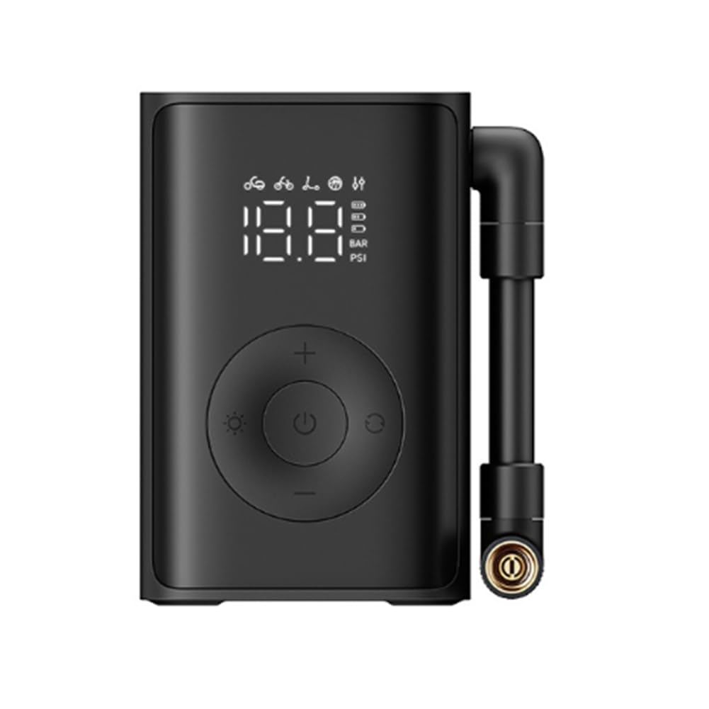 Rilevamento della Pressione Digitale 150PSI Pompa d'Aria Elettrica 2000mAh Gonfiatore per Pneumatici Portatile per Auto, Bici, Moto, Pallone