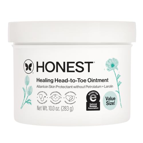 The Honest Company Head-to-Toe Healing Ointment Multi-Purpose Baby Balm Hypoallergenic Fragrance-Free Vegan 10 oz