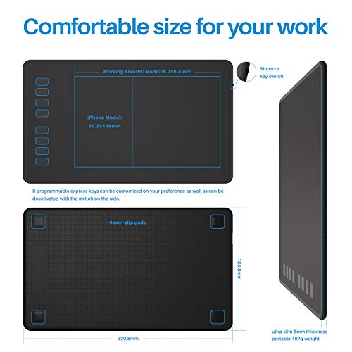 Mesa Digitalizadora Huion Inspiroy Pen Tablet - H950p