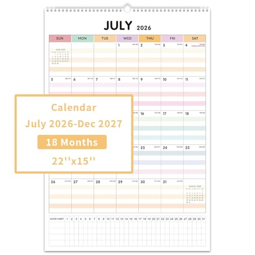 Comix 22x15 Inch Monthly Planner Wall Calendar