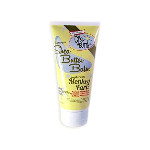 The Original CJ's BUTTer® All Natural Shea Butter Balm - Monkey Farts, 6 oz. Tube Cover