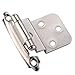 KINGO HOME Face Mount Self Closing Cabinet Variable Overlay Stain Nickel Hinge, 20-Pack