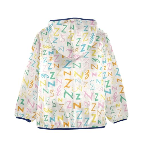 Letter Z Girls Fleece Jacket Girls Fall Jacket Girls Zip Up Hoodie Girls Sherpa Jacket 2-10T2