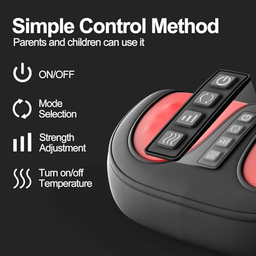 image for LEERCON Foot Massager with Heat, Electric Kneading Plantar Fasciitis T