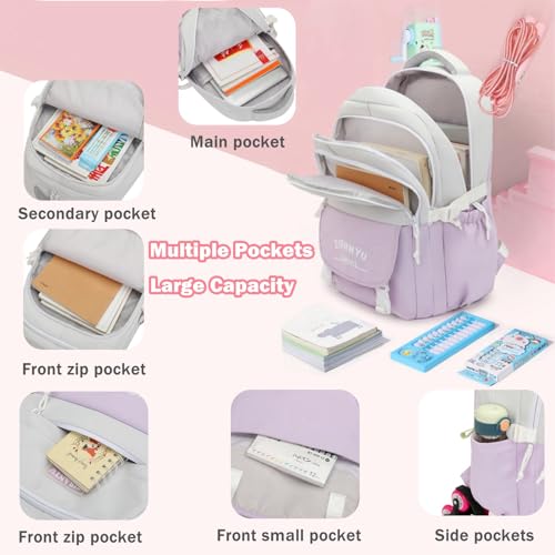 Mildame Rolling Backpack for Girls Boys School Backpack with Wheels Kids Wheeled Bookbag Pink Roller Back Pack4